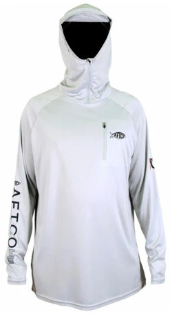 Aftco Jason Christie Performance Hooded Long Sleeve Shirts