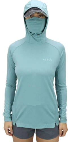 Aftco Womens Adapt Performance Hood - Aquifer - X-Large