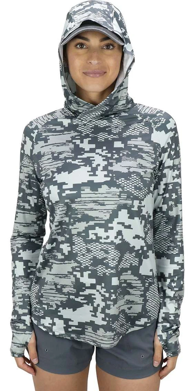 Aftco Womens Tactical Camo Hooded Shirt 1 Aftco Womens Tactical Camo Hooded Shirt