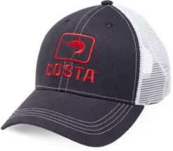 Costa Del Mar Marlin Trucker X-Large Hat - Navy / Red