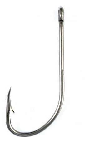 Eagle Claw 084R Plain Shank Offset Hook - Size 1 1 Eagle Claw 084R Plain Shank Offset Hook - Size 1