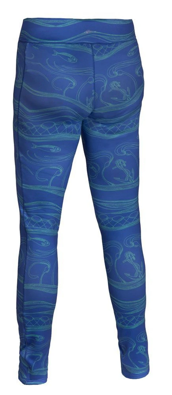 Grundens Maris Fishing Leggings X - Salmon Sisters Print 2 Grundens Maris Fishing Leggings X - Salmon Sisters Print - Image 2