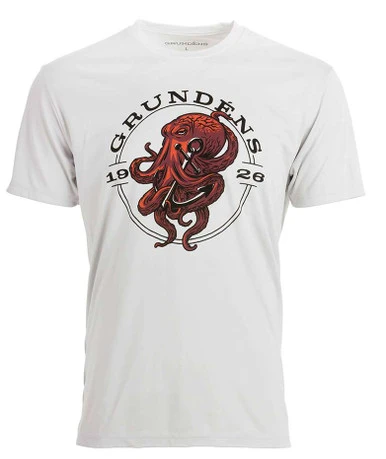 Grundens Tech Tee Short Sleeve Shirt - Kraken Print 1 Grundens Tech Tee Short Sleeve Shirt - Kraken Print
