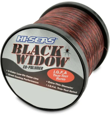 Hi-Seas Black Widow I.G.F.A. Micro-Thin Camo Line 1 Lb. Spool 1 Hi-Seas Black Widow I.G.F.A. Micro-Thin Camo Line 1 Lb. Spool
