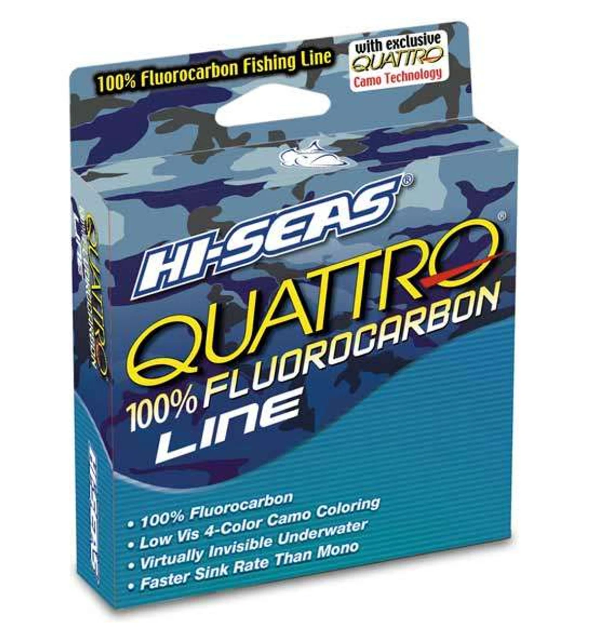 Hi-Seas Quattro Fluorocarbon Camo Line 1000yd Filler Spool 1 Hi-Seas Quattro Fluorocarbon Camo Line 1000yd Filler Spool