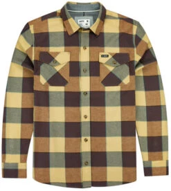 Jetty Breaker Classic Flannel Shirt - Brown - Medium
