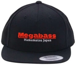 Megabass Classic Snapback Hat - Black/Red