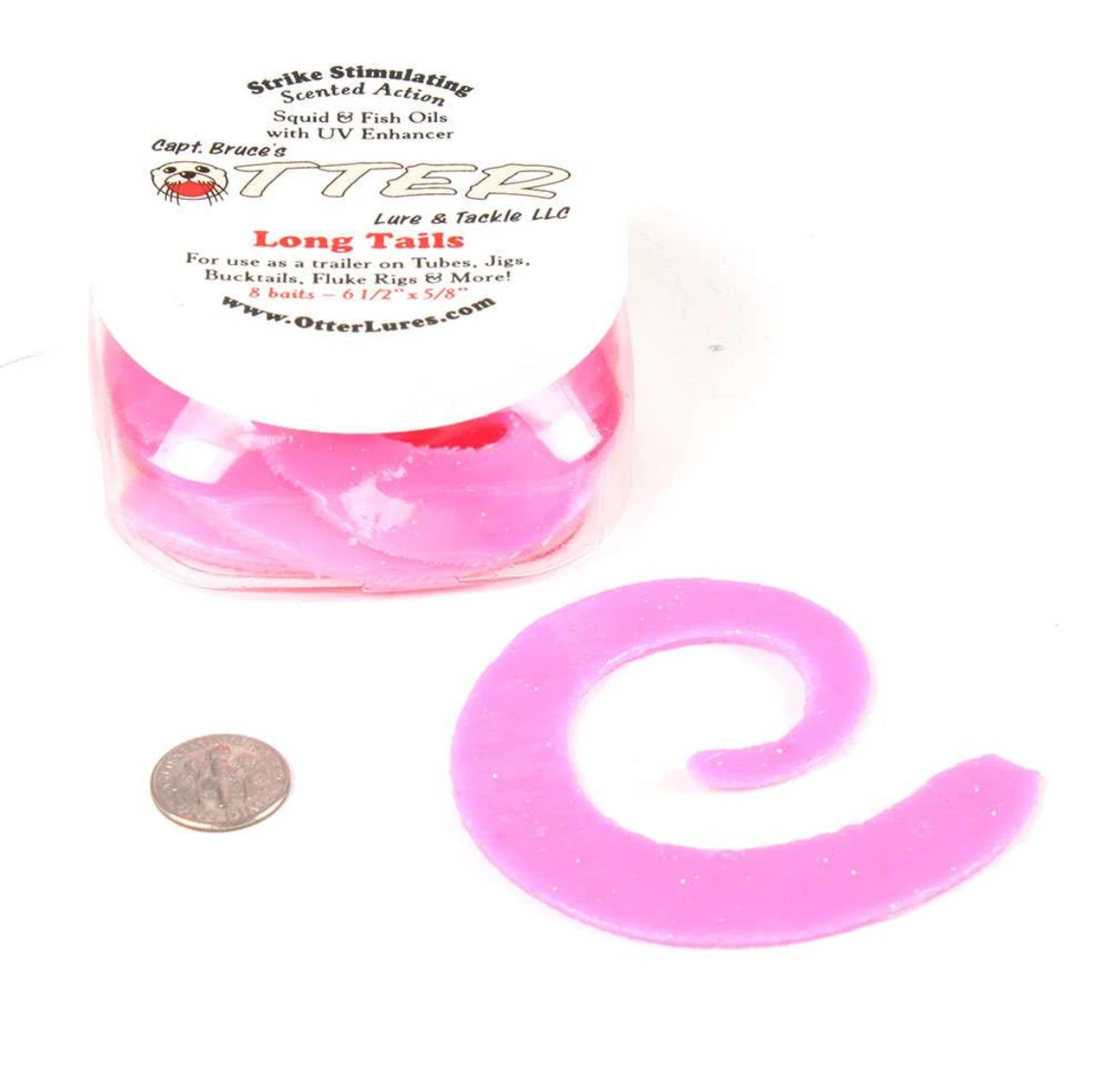 Otter Lure & Tackle CL - Curly Long Tail Baits - 6 1/2 X 5/8 8 Pack 3 Otter Lure & Tackle CL - Curly Long Tail Baits - 6 1/2 X 5/8 8 Pack - Image 3