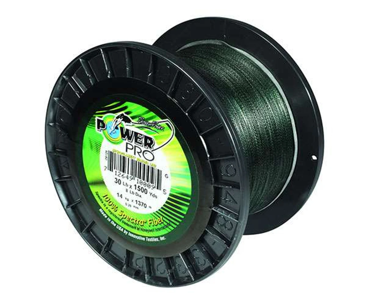 Power Pro 15lb 300yds Braided Spectra Fishing Line Moss Green 2 Power Pro 15lb 300yds Braided Spectra Fishing Line Moss Green - Image 2