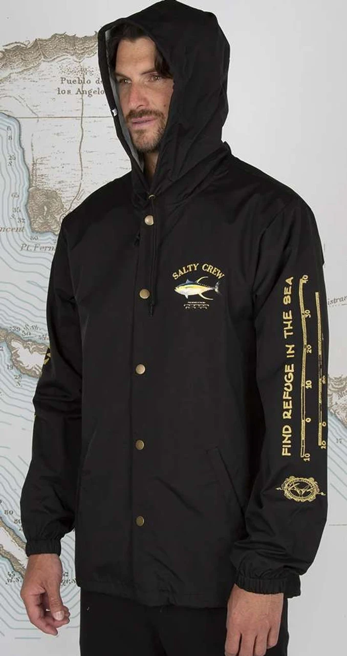 Salty Crew Ahi Mount Snap Jacket - Black - 2X-Large 3 Salty Crew Ahi Mount Snap Jacket - Black - 2X-Large - Image 3