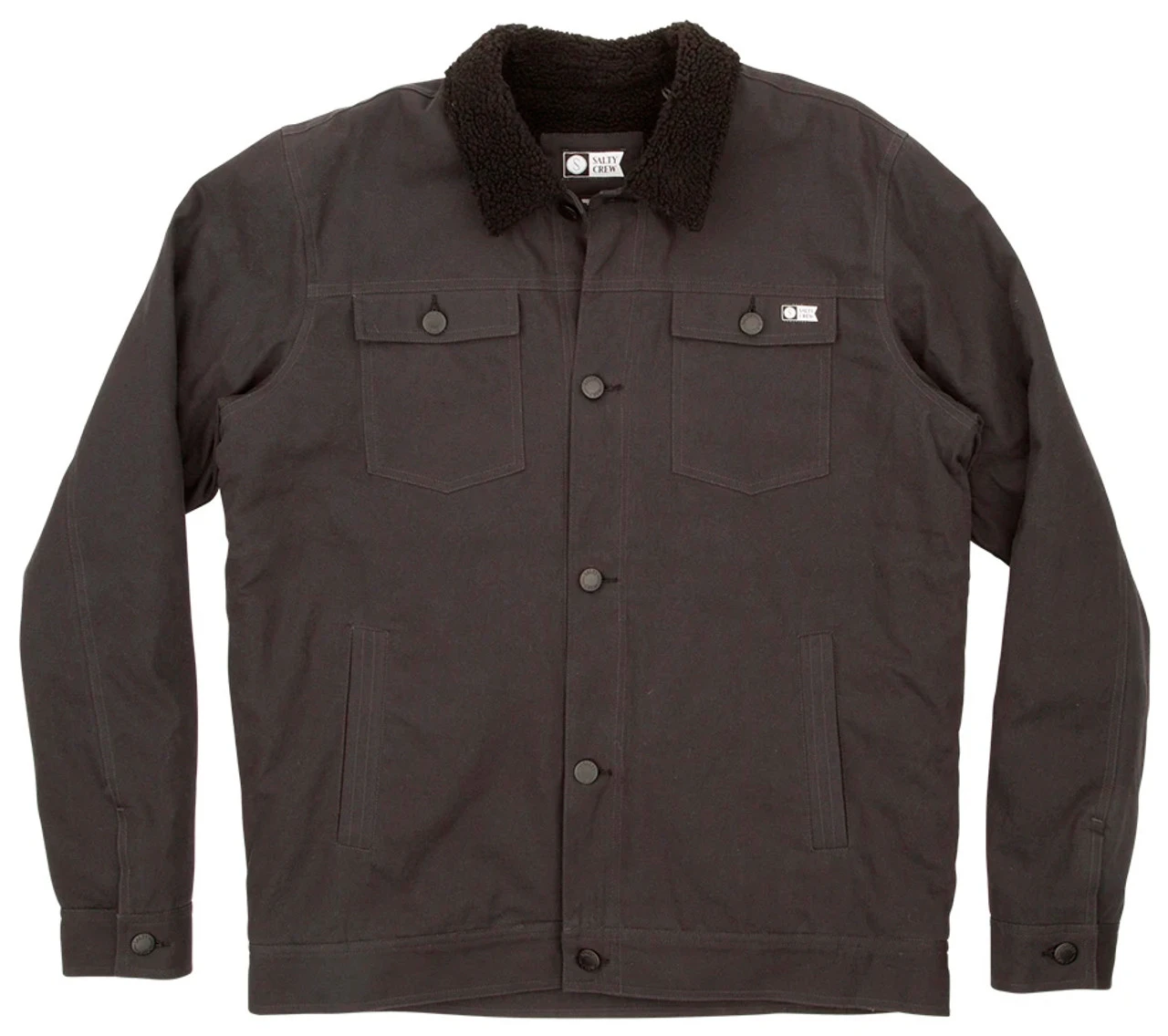 Salty Crew Bait Barge Jacket - Asphalt 1 Salty Crew Bait Barge Jacket - Asphalt