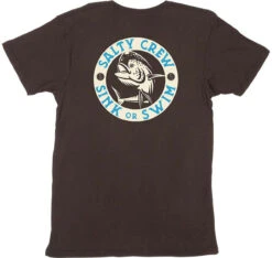 Salty Crew Mighty Mahi Short Sleeve T-Shirt - Black - Small