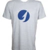 TackleDirect Blue Hook Logo SS T-Shirt - Heather Gray - Size Large