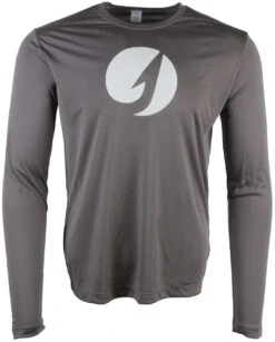 TackleDirect Hook Logo Mens Performance LS Shirt - Graphite - 2XL