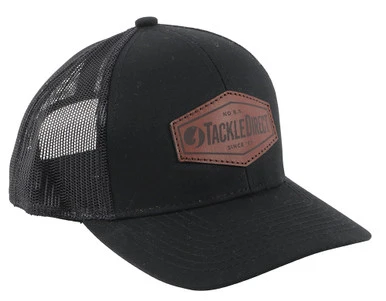 TackleDirect Leather Patch Trucker Hat 1 TackleDirect Leather Patch Trucker Hat