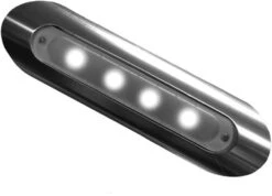 TACO 4-LED Deck Light - Pipe Mount - Aluminum Housing