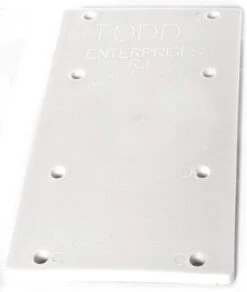 Todd 5202-P Polyethylene Mounting Plate - White Only