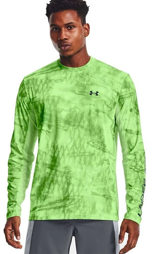 Under Armour Iso-Chill Shorebreak Camo Long Sleeve Shirt - Summer Lime - M 1 Under Armour Iso-Chill Shorebreak Camo Long Sleeve Shirt - Summer Lime - M